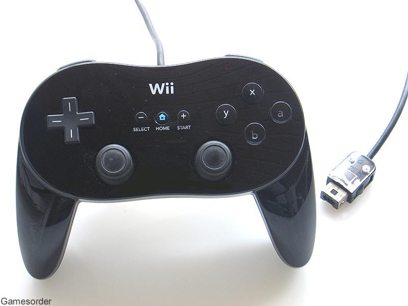 ORIGINAL NINTENDO Wii CLASSIC CONTROLLER PRO / GAMEPAD (FARBE SCHWARZ)